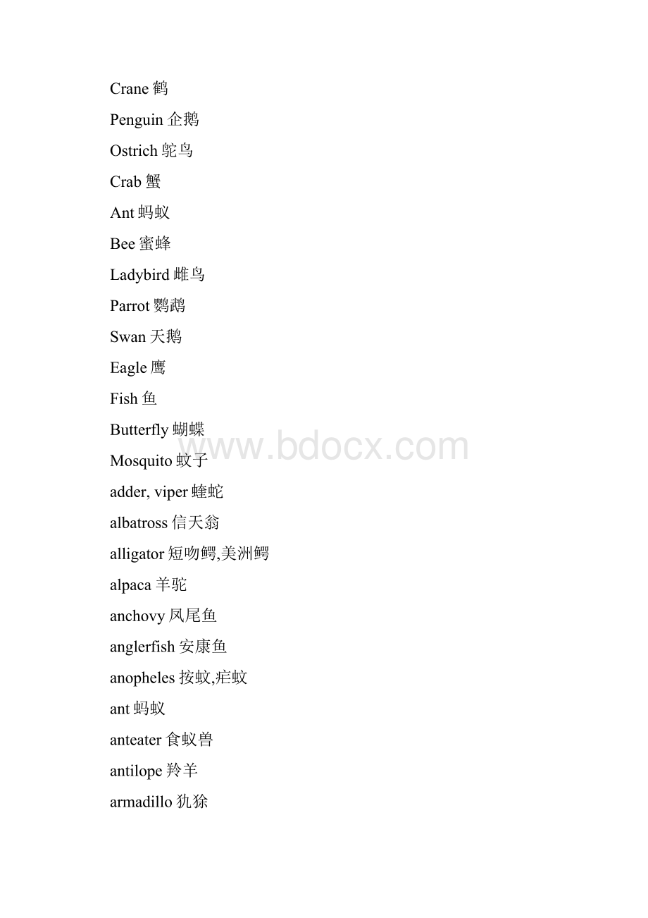 所有动物英文单词.docx_第3页