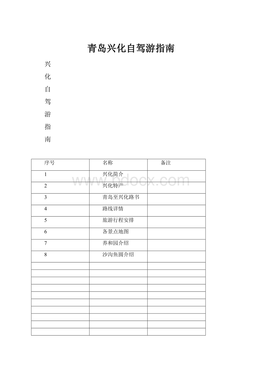 青岛兴化自驾游指南.docx_第1页