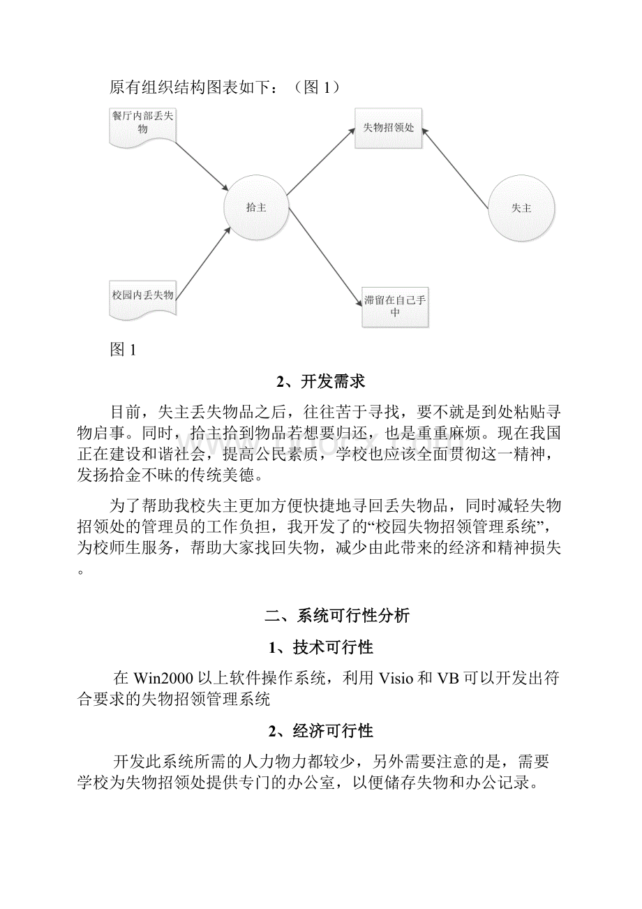 课程设计校园失物招领管理系统.docx_第2页