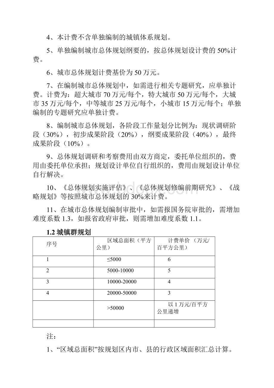 修订《城市规划设计计费指导意见》.docx_第2页