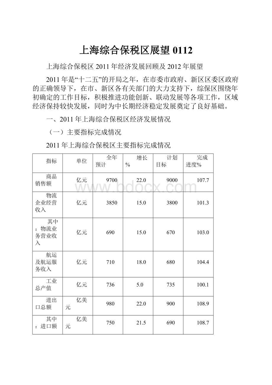 上海综合保税区展望0112.docx_第1页