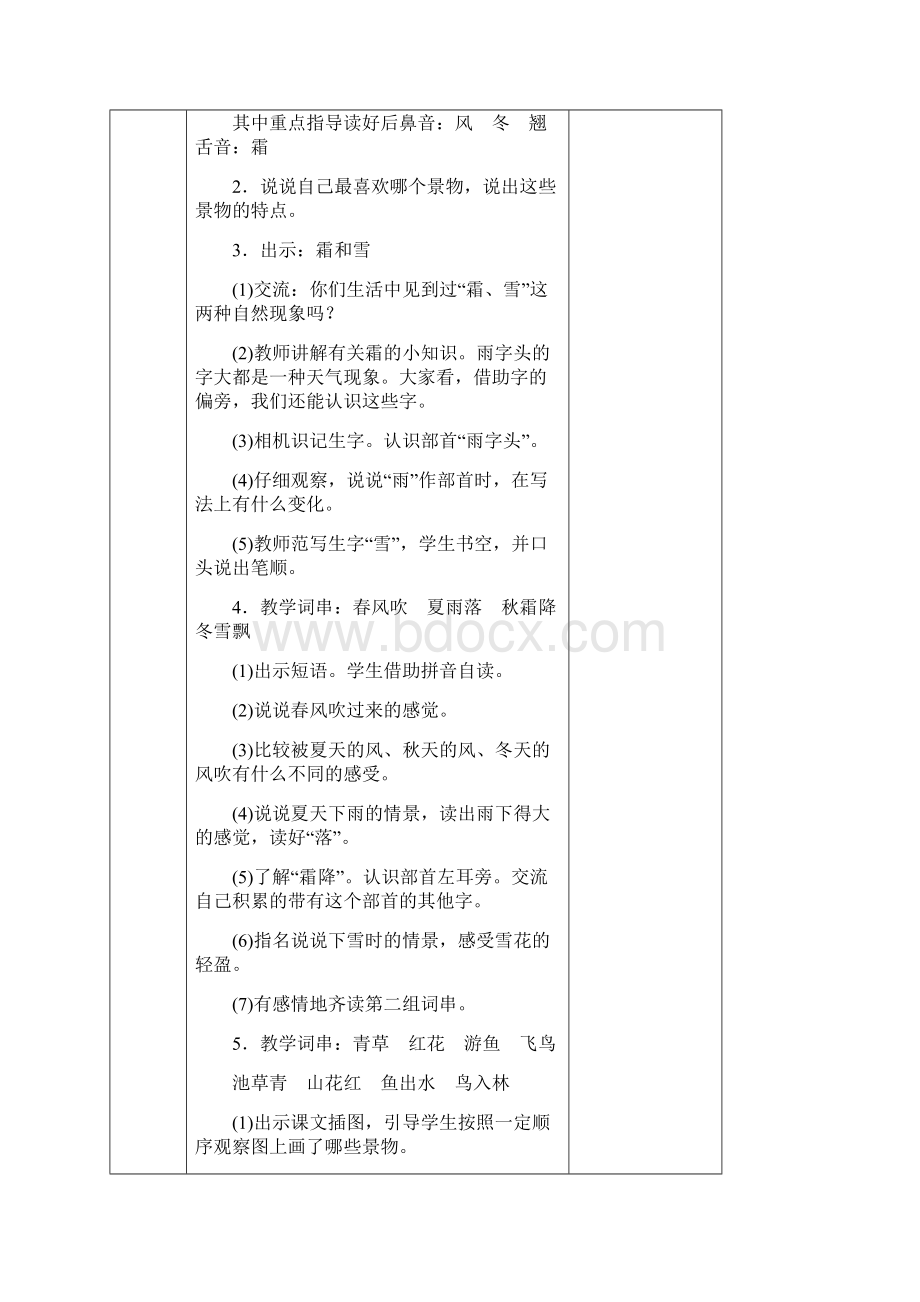 部编人教版一年级语文下册第一单元教案.docx_第2页