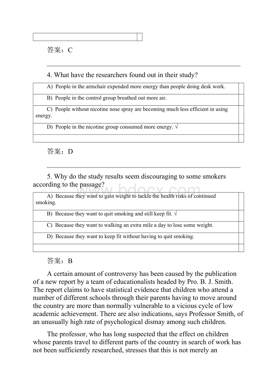 最新大学英语3期末考试题阅读题题库急加DAAN.docx_第3页