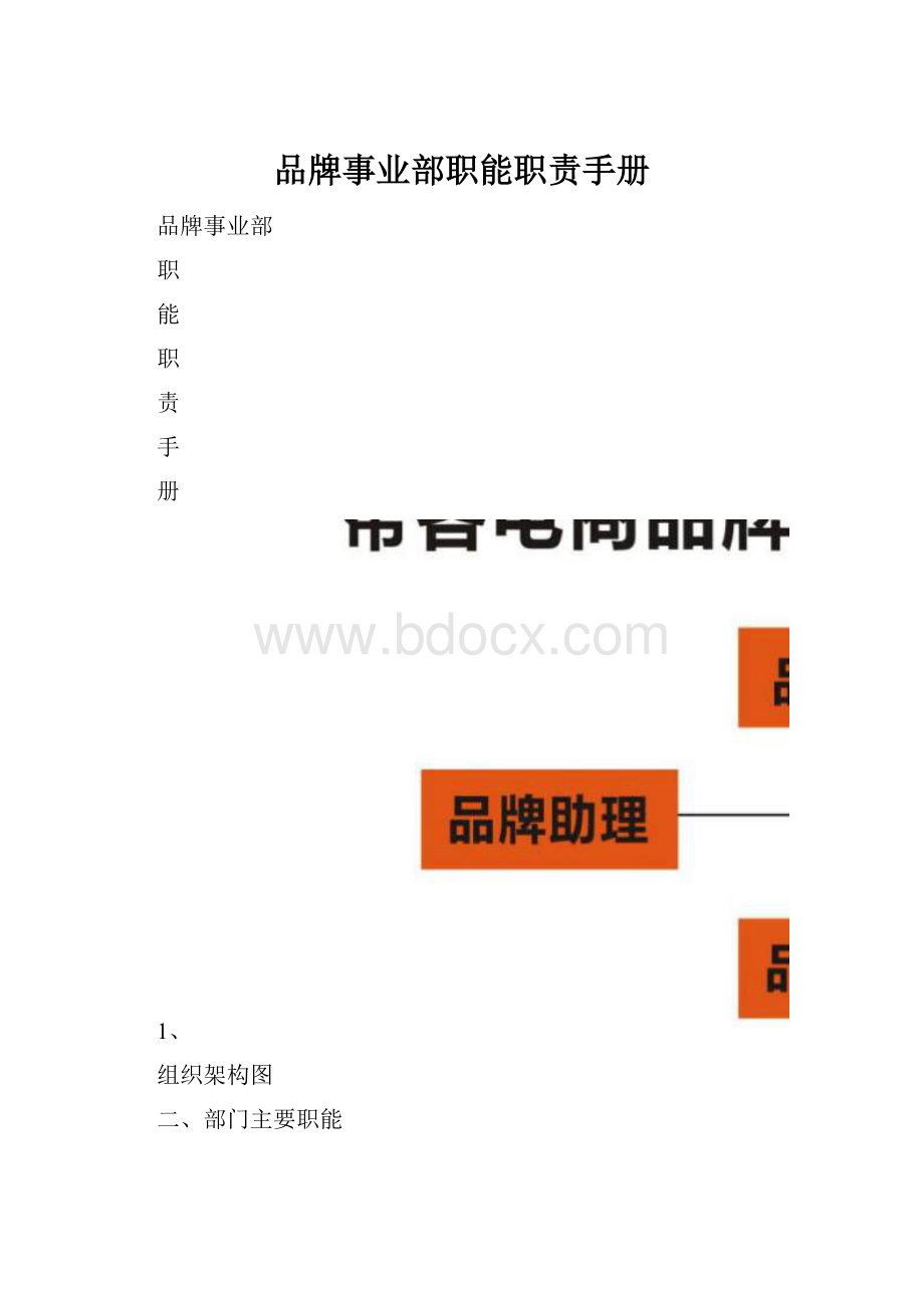 品牌事业部职能职责手册.docx