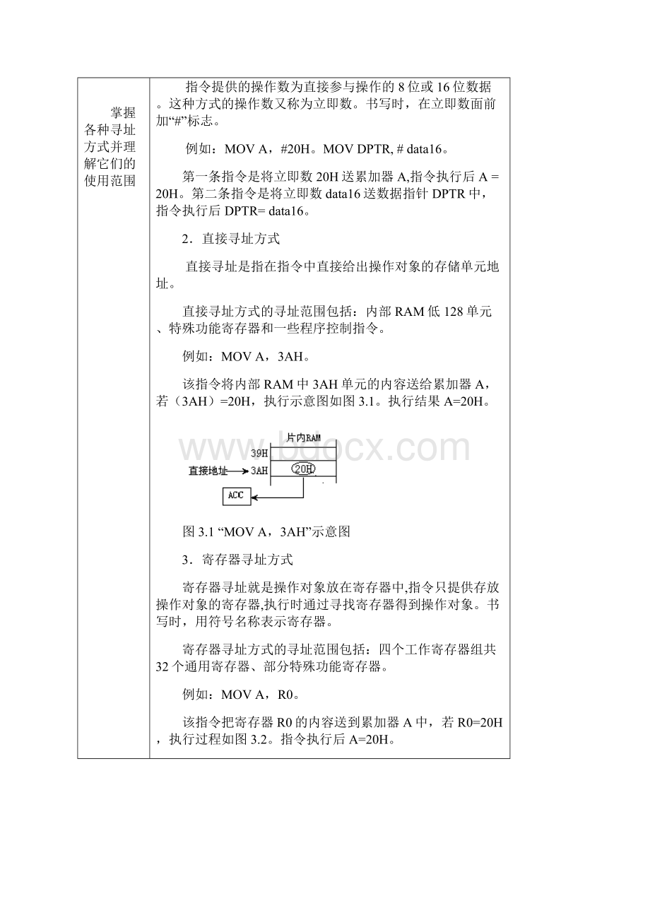 中职中专单片机原理电子教案3.docx_第2页