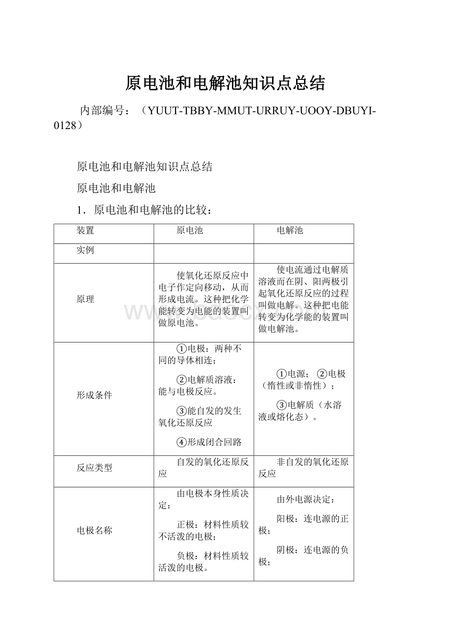 原电池和电解池知识点总结.docx_第1页