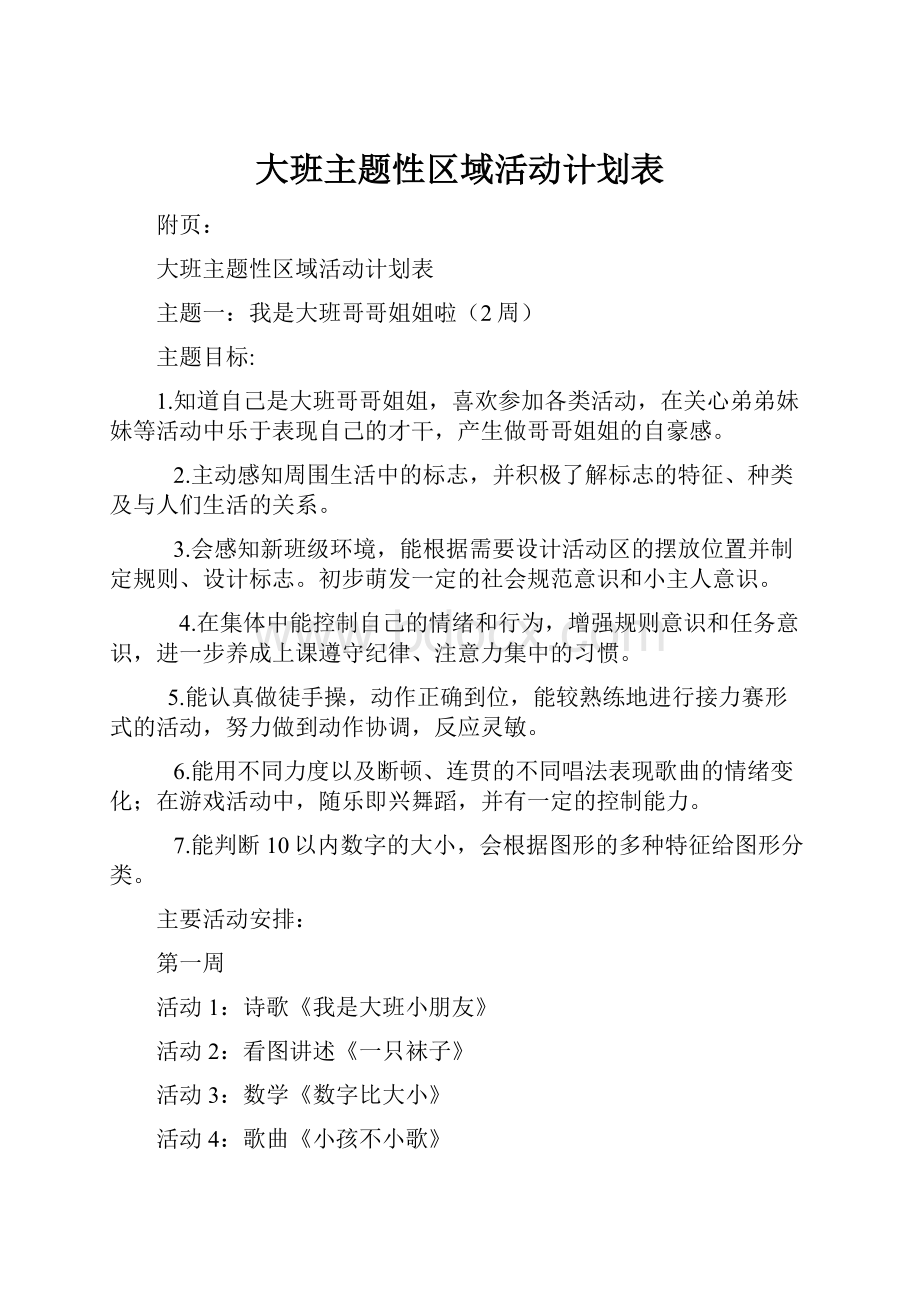 大班主题性区域活动计划表.docx_第1页