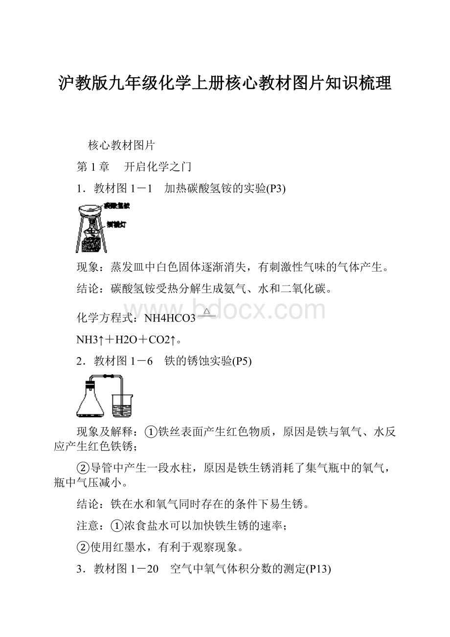 沪教版九年级化学上册核心教材图片知识梳理.docx_第1页