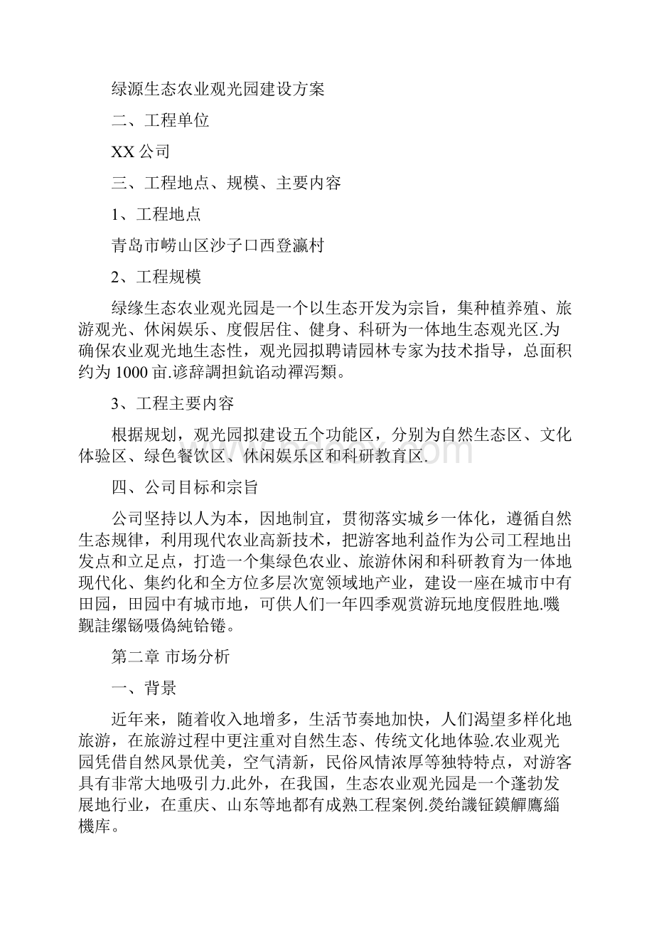 绿缘生态农业观光园项目策划书.docx_第2页