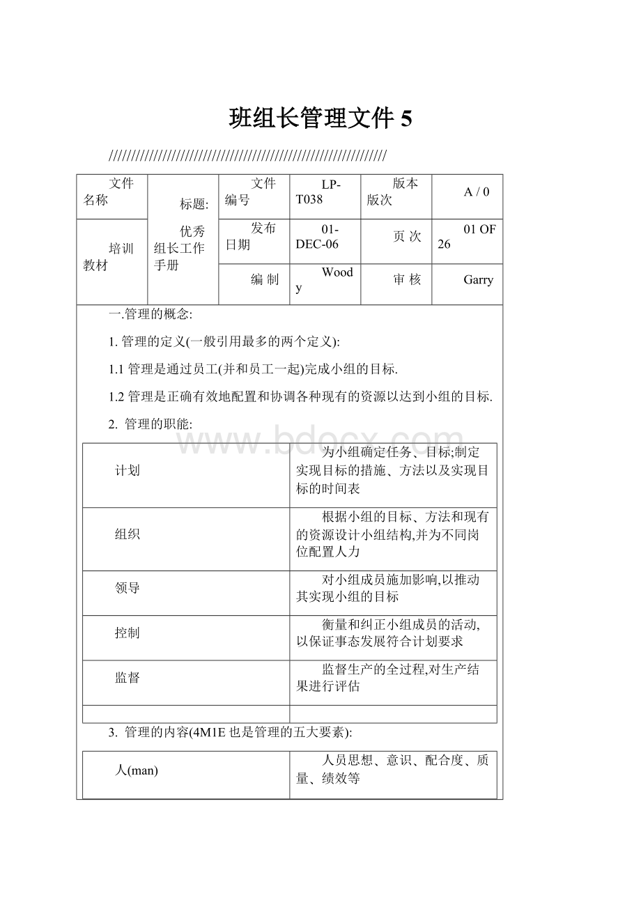 班组长管理文件5.docx_第1页