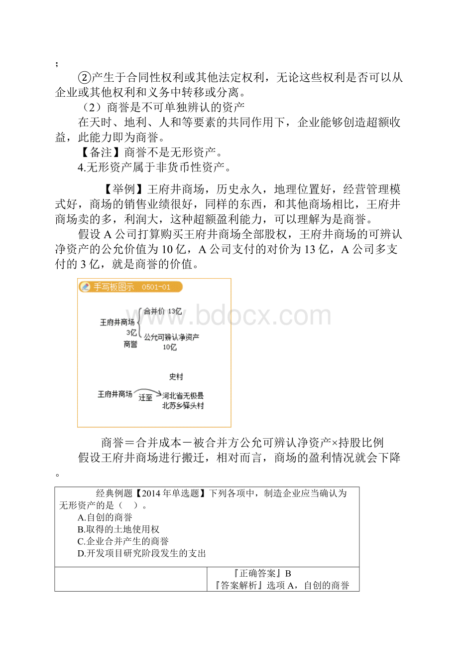 推荐注册会计师考试知识要点分析及考前押题第五章 无形资产附习题及答案解析.docx_第2页