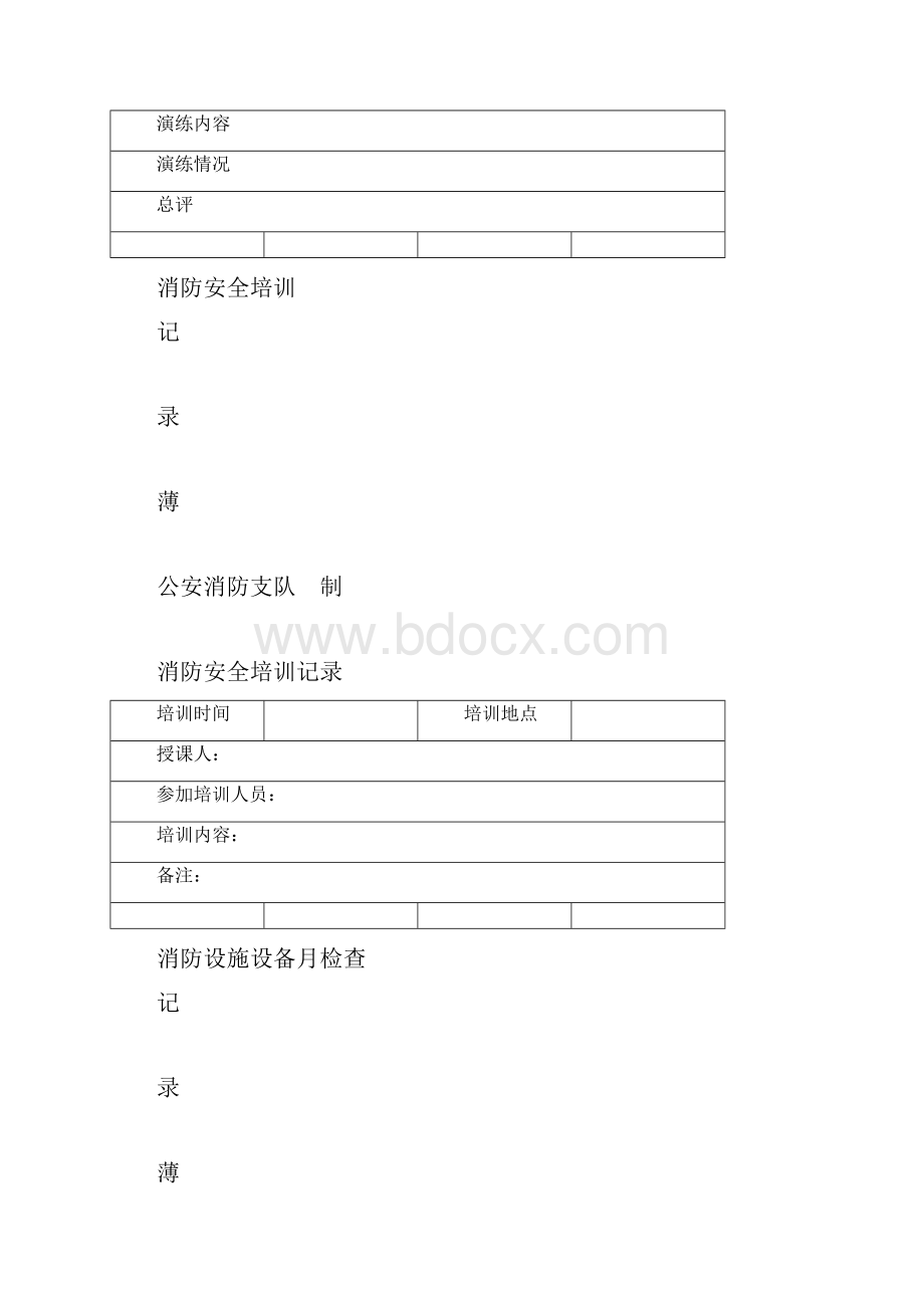 消防各种记录表完整版.docx_第3页