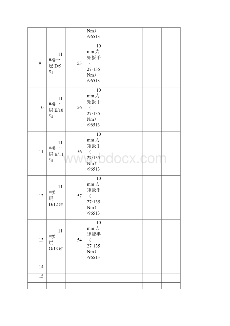 钢管脚手架扣件扭力矩检查表.docx_第3页