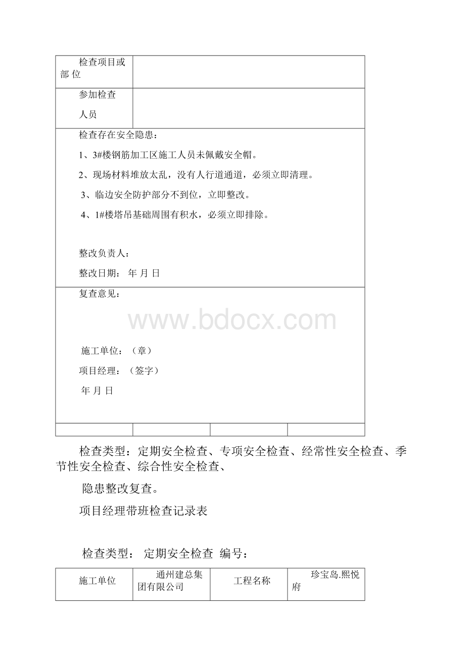 项目经理带班安全检查记录.docx_第2页