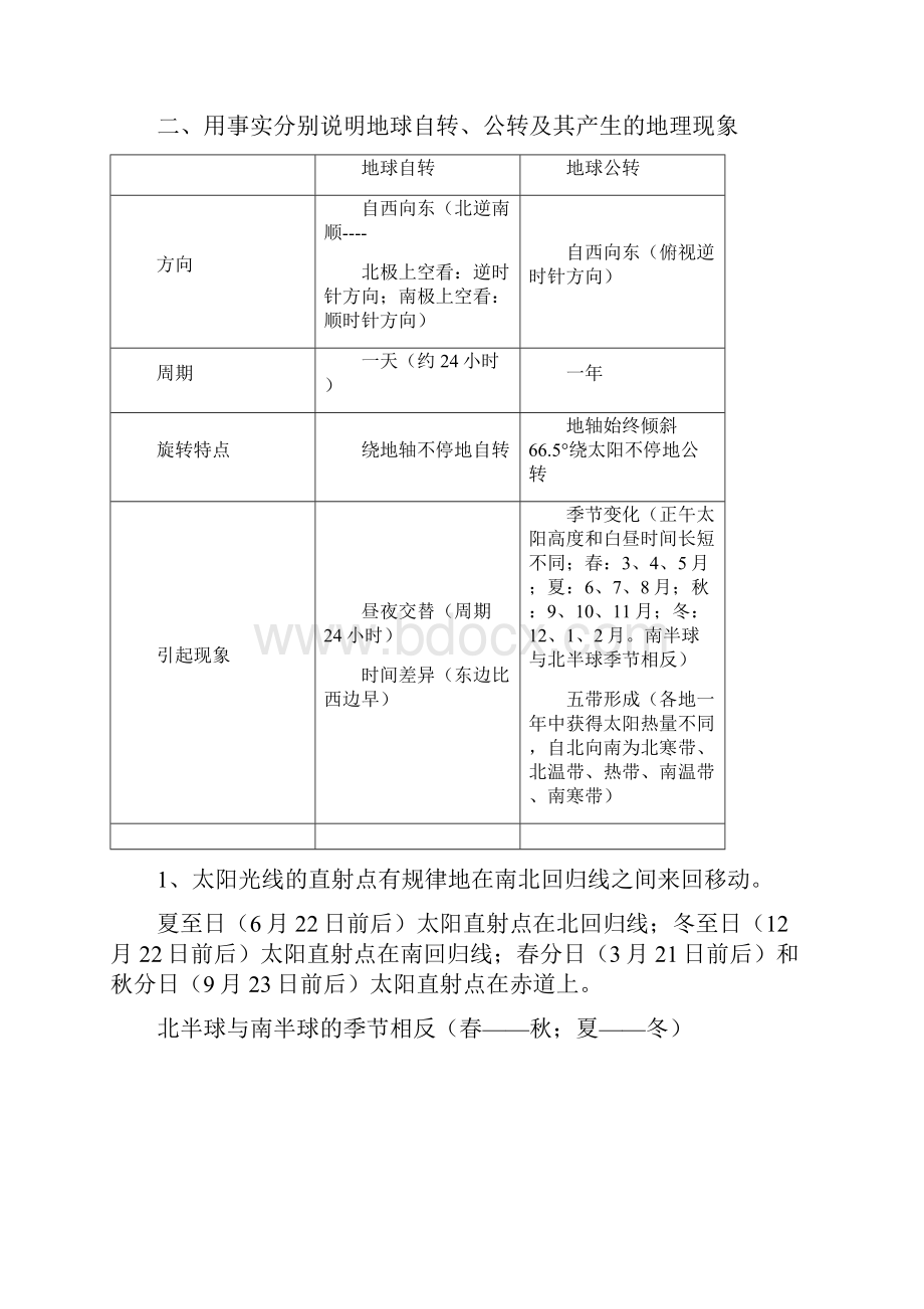 人教版初一地理上册知识点汇总.docx_第3页