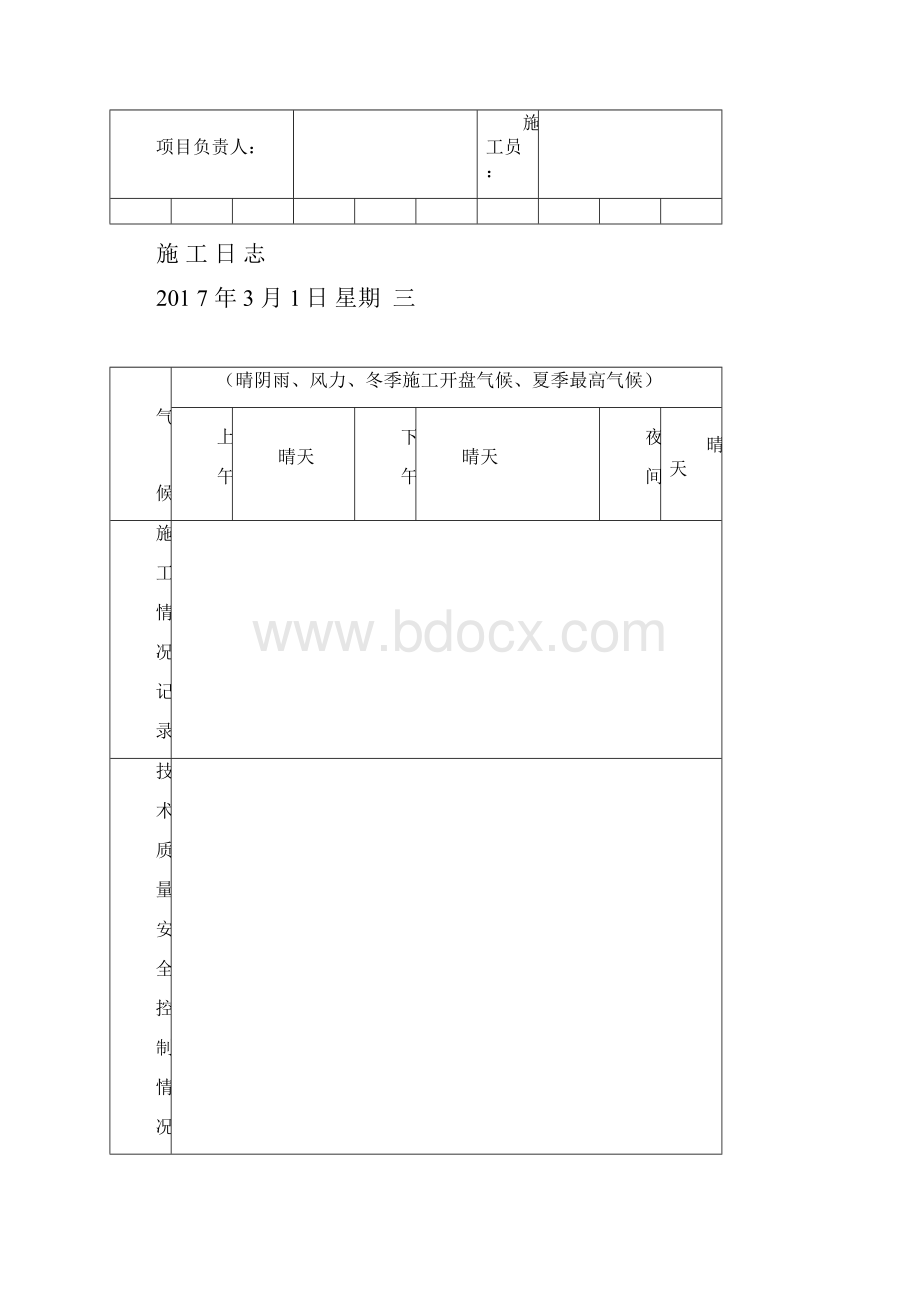 标准施工日志样板.docx_第2页