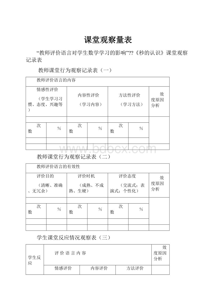 课堂观察量表.docx_第1页