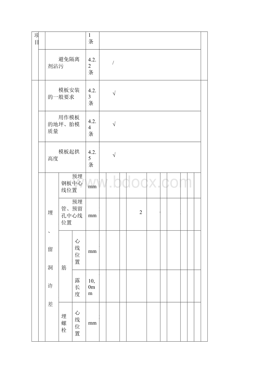 模板安装检验批.docx_第2页