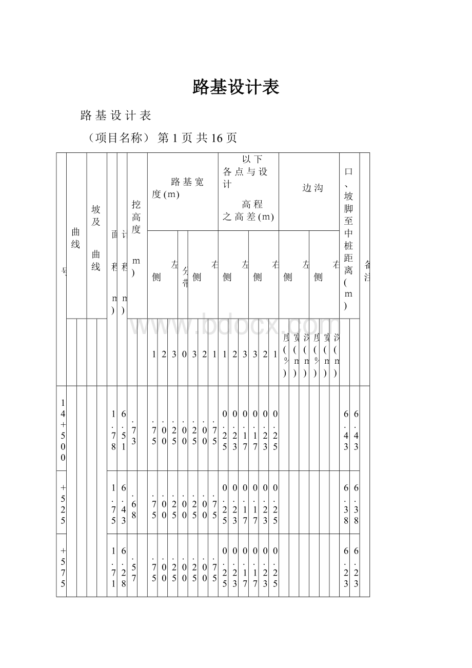 路基设计表.docx