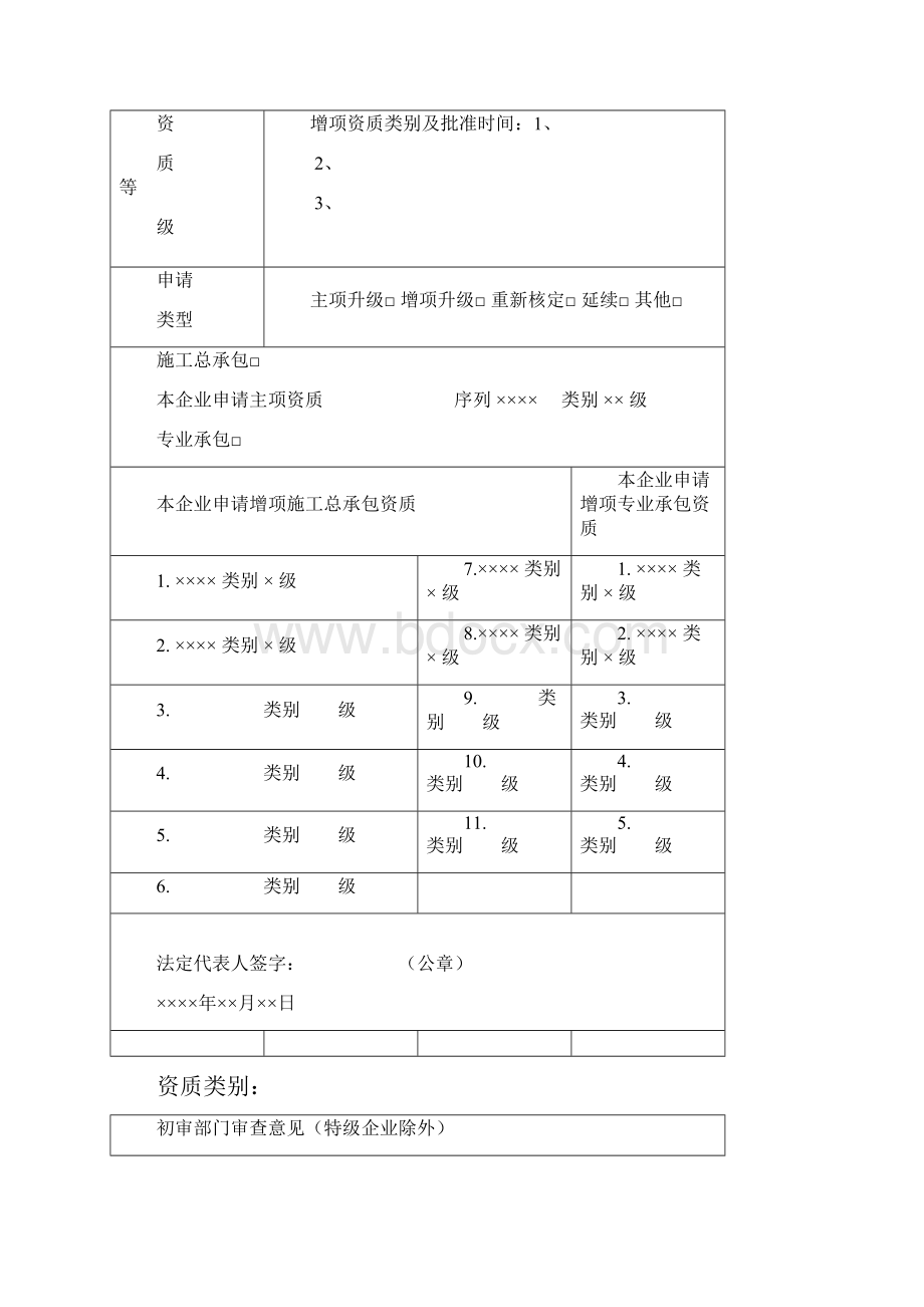 建筑资质申请表.docx_第2页