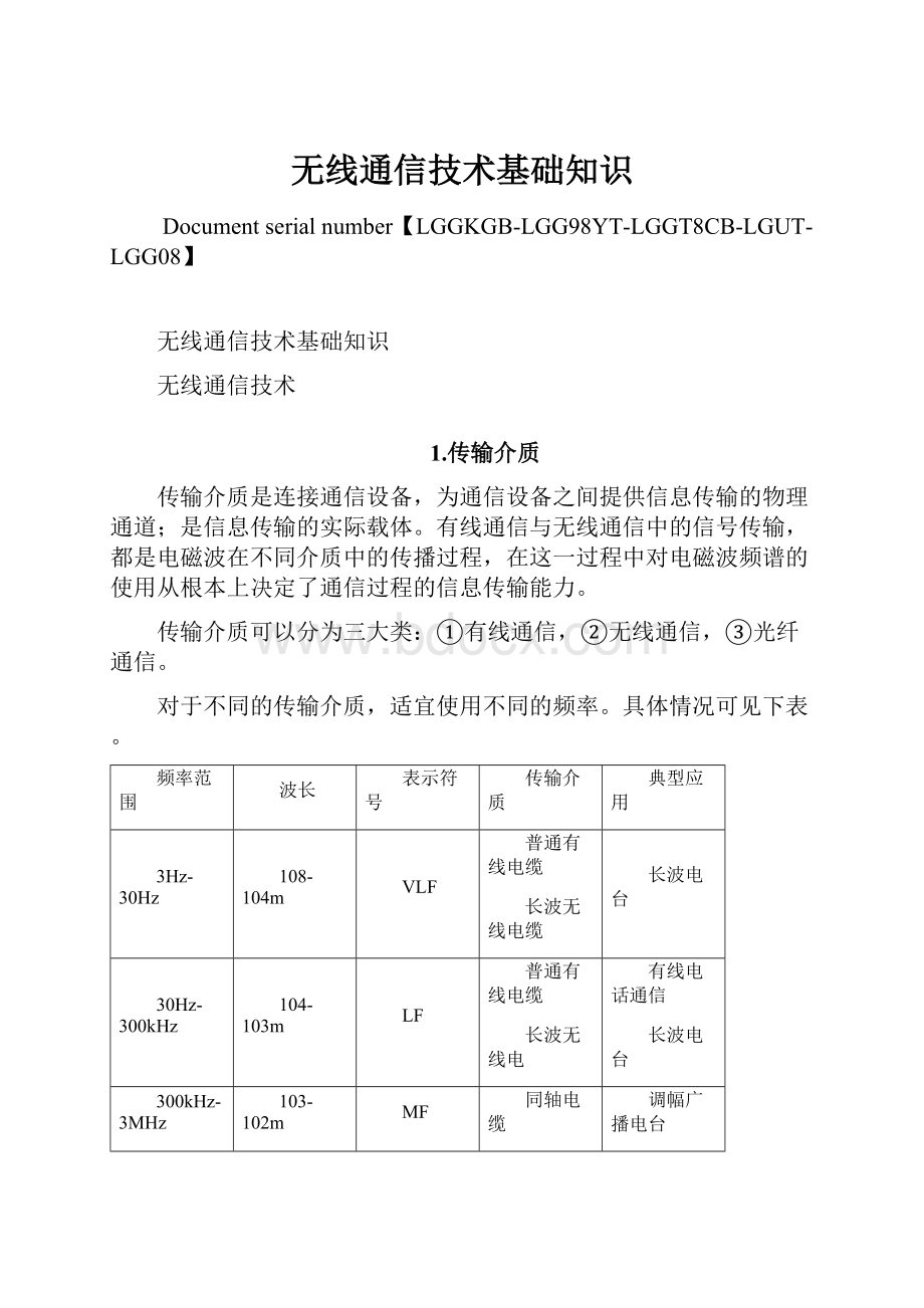 无线通信技术基础知识.docx_第1页