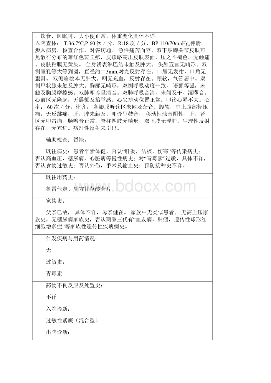 一例过敏性紫癜患者的教学药历.docx_第2页