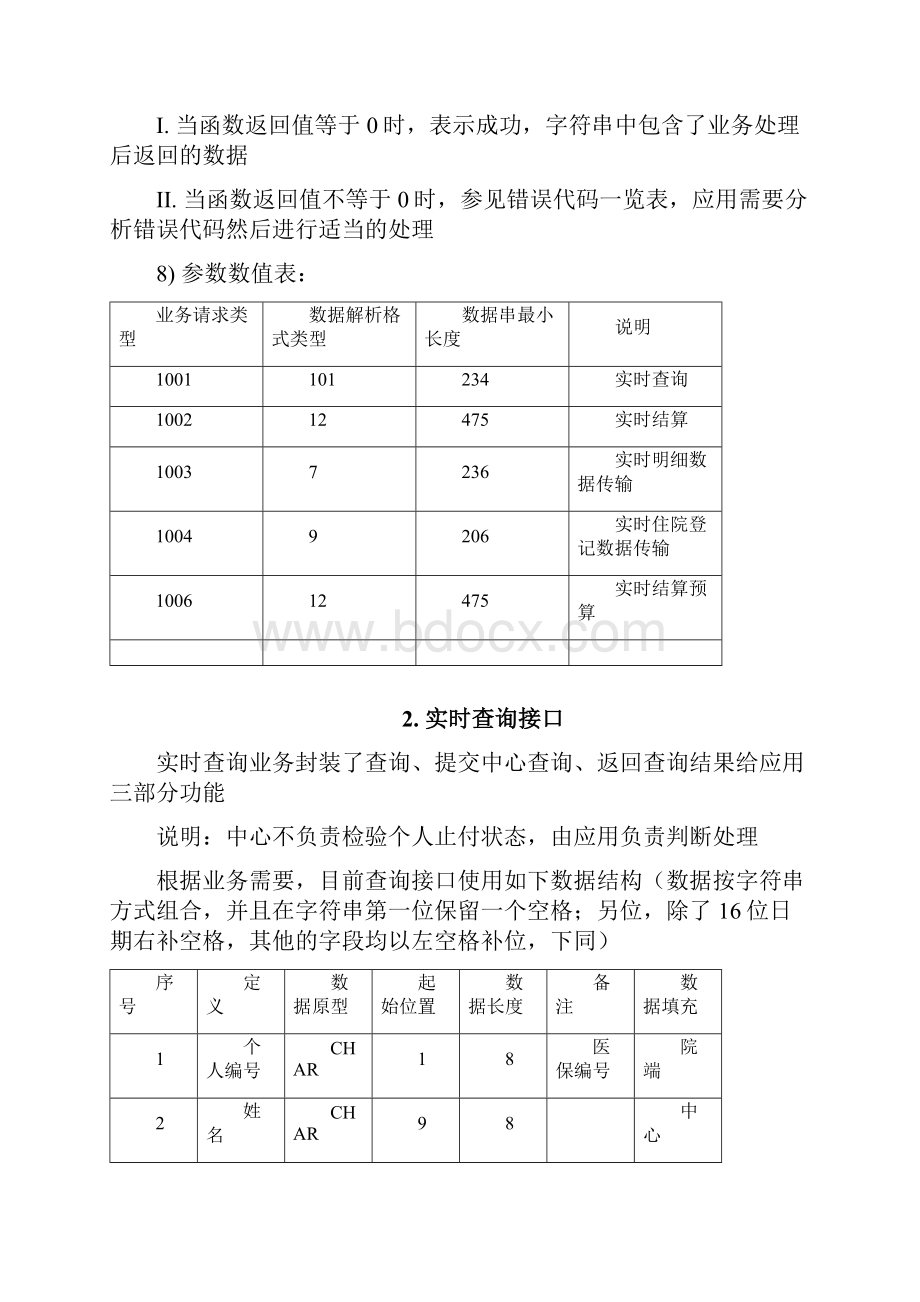 瓦房店农村合作医疗保险实时管理系统 定点医疗机构通讯接口 开发标准.docx_第3页