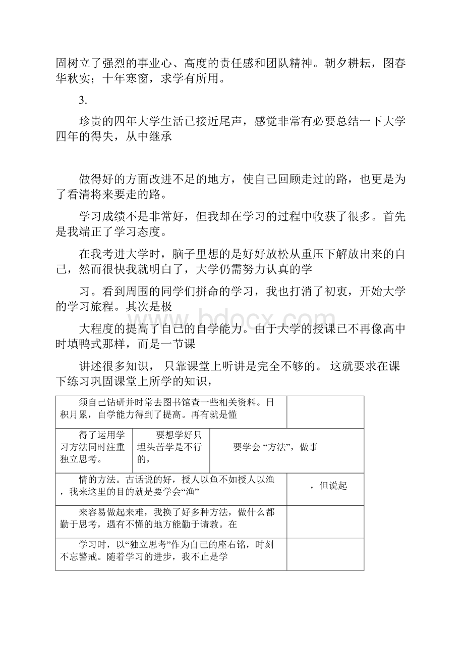 大学生学年鉴定表自我总结.docx_第3页