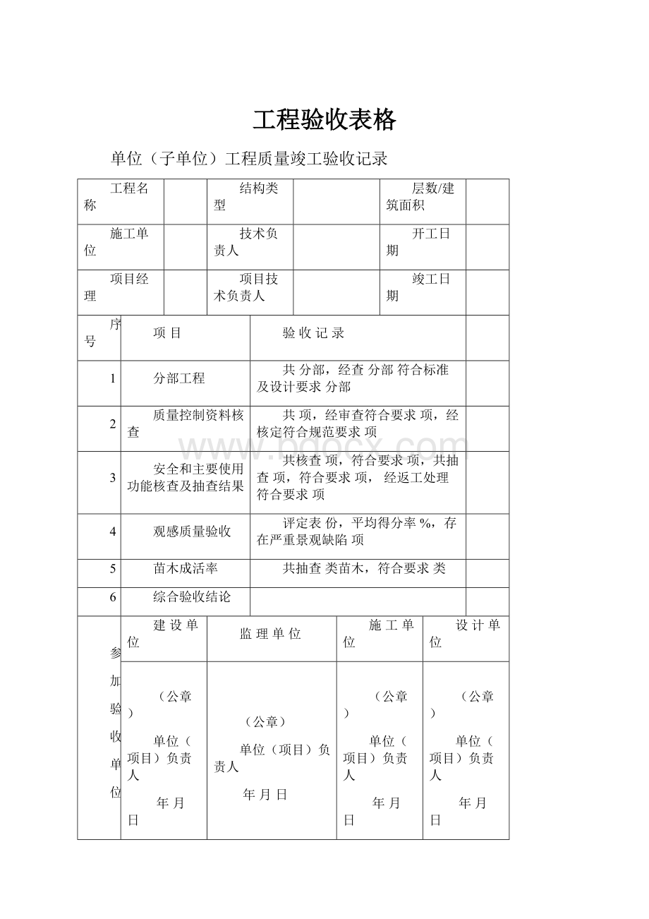 工程验收表格.docx