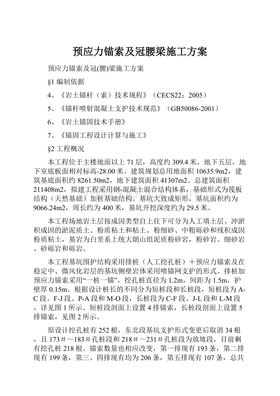 预应力锚索及冠腰梁施工方案.docx