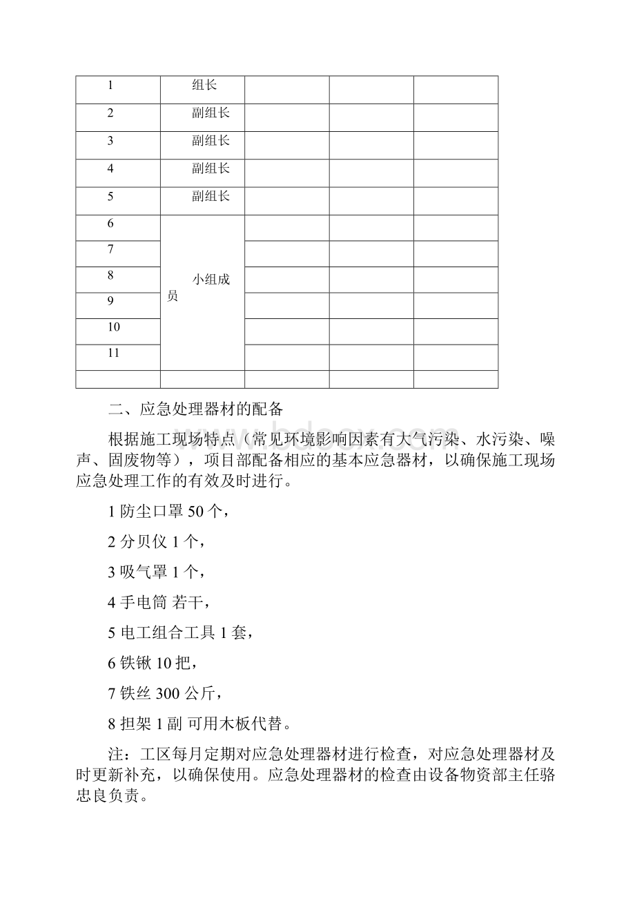 建筑工程施工环境保护应急预案.docx_第2页