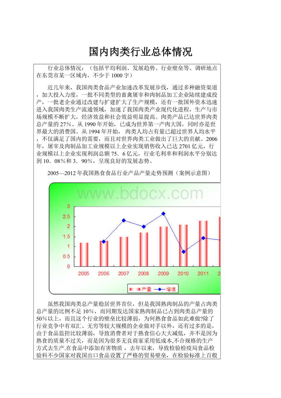 国内肉类行业总体情况.docx_第1页