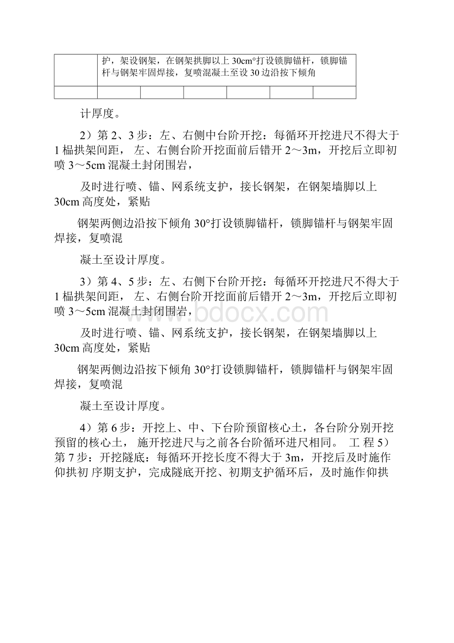 三台阶七步法开挖爆破施工技术交底.docx_第2页