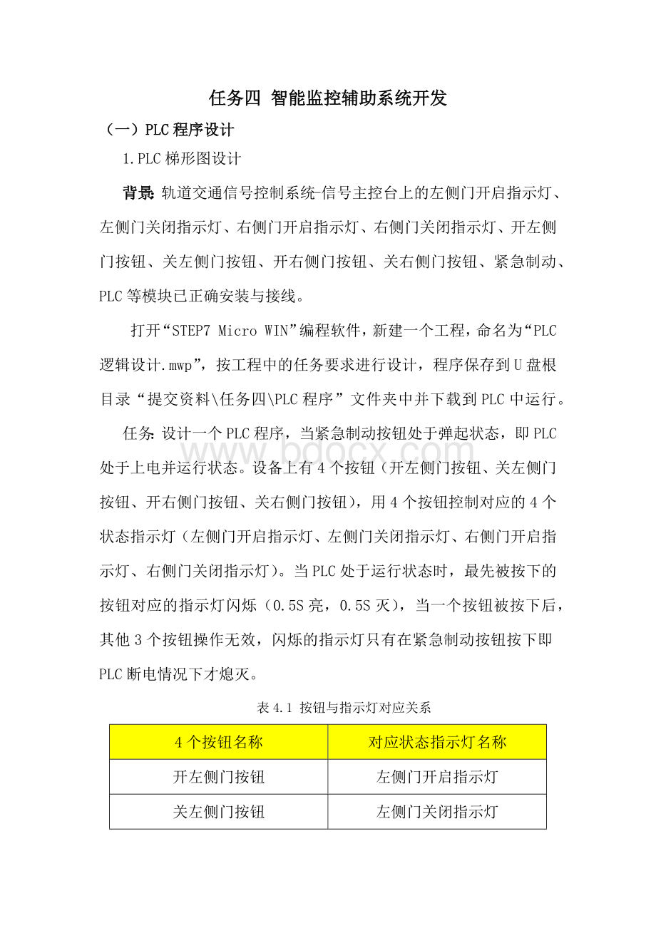 职业院校技能大赛“轨道交通信号控制系统设计应用赛”智能监控辅助系统开发题库题库2.docx