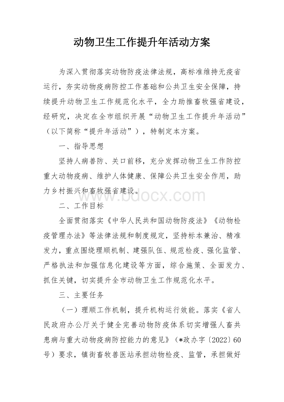 动物卫生工作提升年活动方案.docx