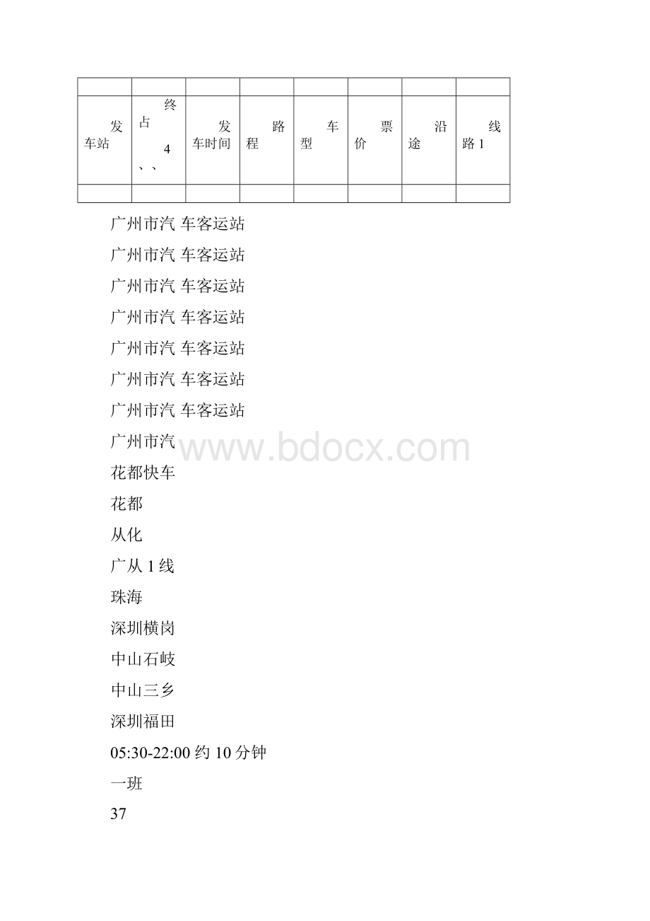 广州市汽车客运站时刻表doc.docx_第3页