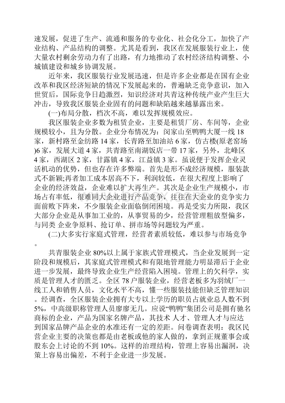 有关于服装市场的调研报告.docx_第2页