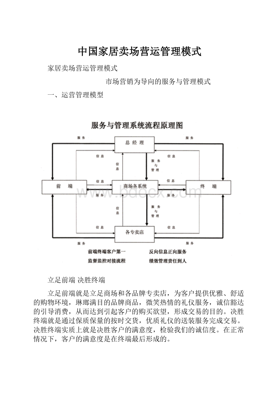 中国家居卖场营运管理模式.docx