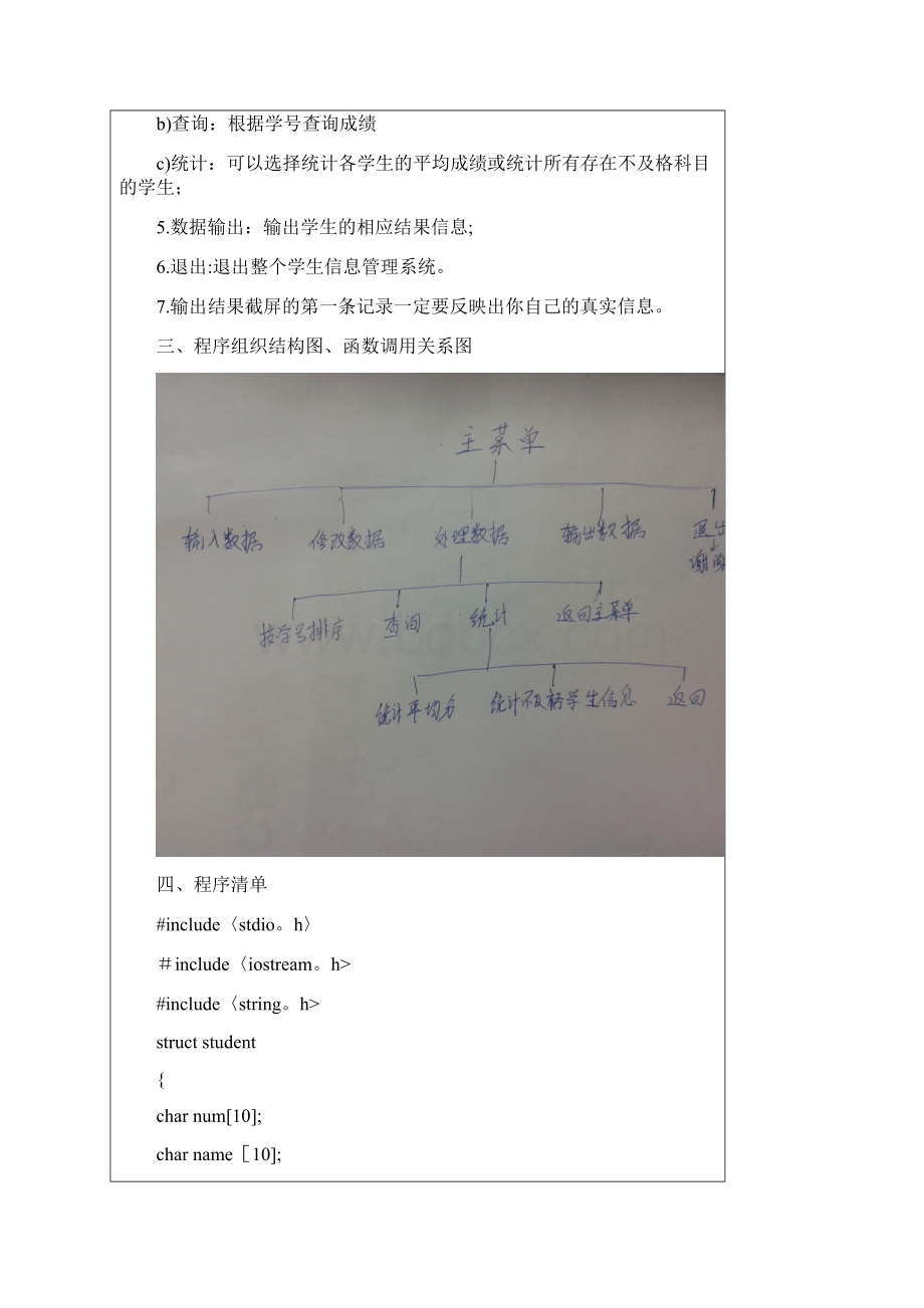 C语言学生管理系统综合实验报告.docx_第2页