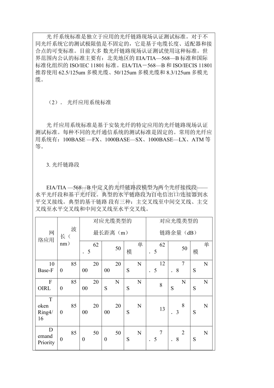 Fbhwtraa光纤链路现场认证测试一 光缆测试 OptiFiber.docx_第2页