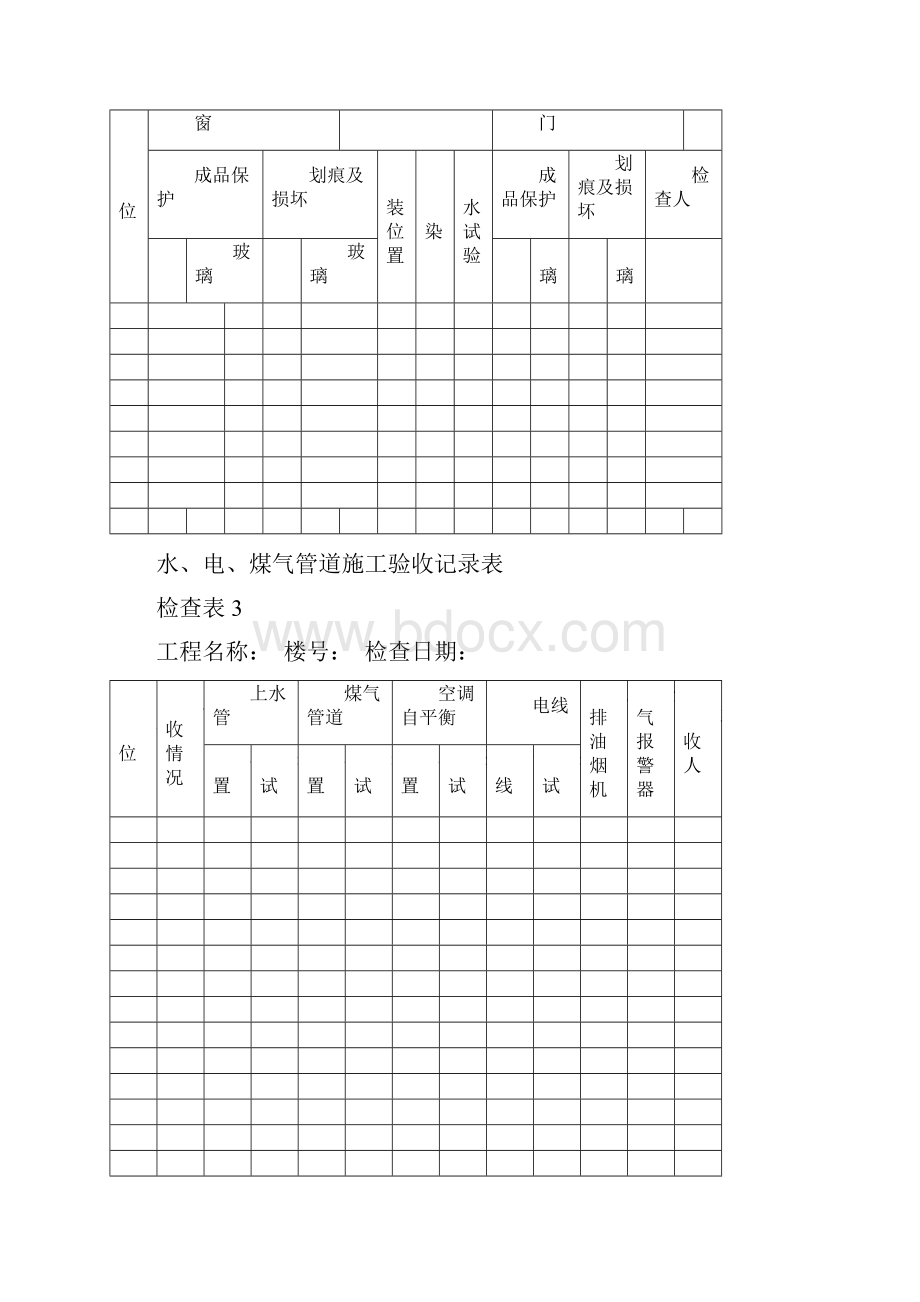 万科地产全装修检查验收表格汇总.docx_第2页