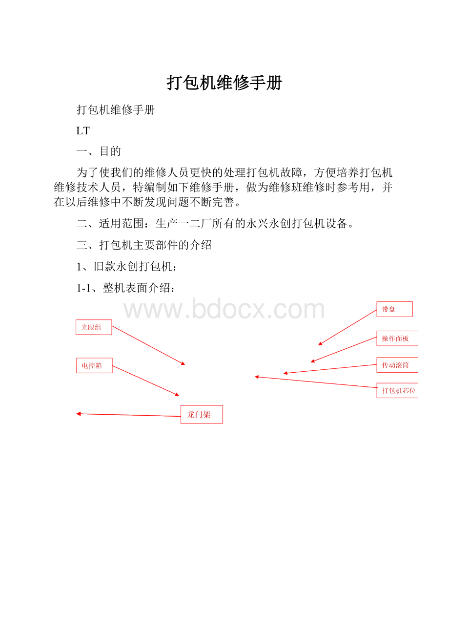 打包机维修手册.docx_第1页