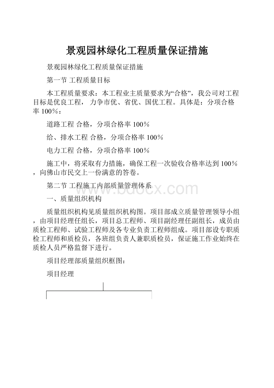 景观园林绿化工程质量保证措施.docx_第1页