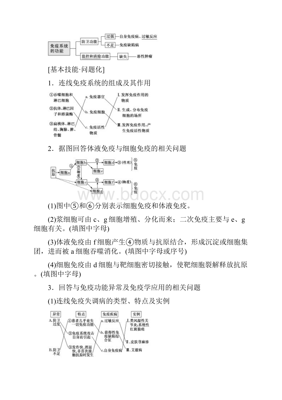 版高考生物一轮复习第八单元动物和人体生命活动的调节第五讲免疫调节精选教案04292225.docx_第3页