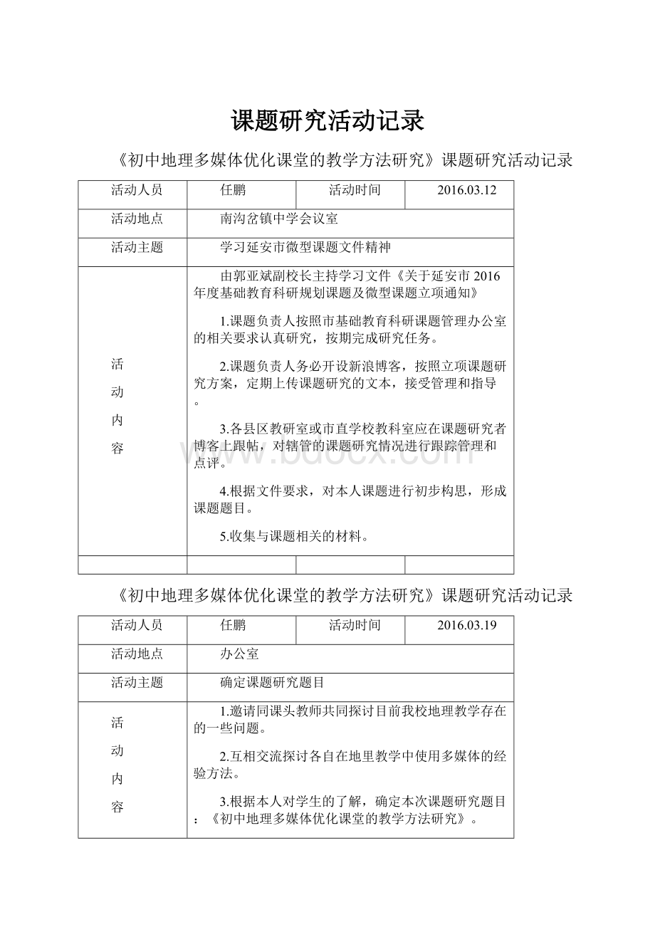 课题研究活动记录.docx_第1页