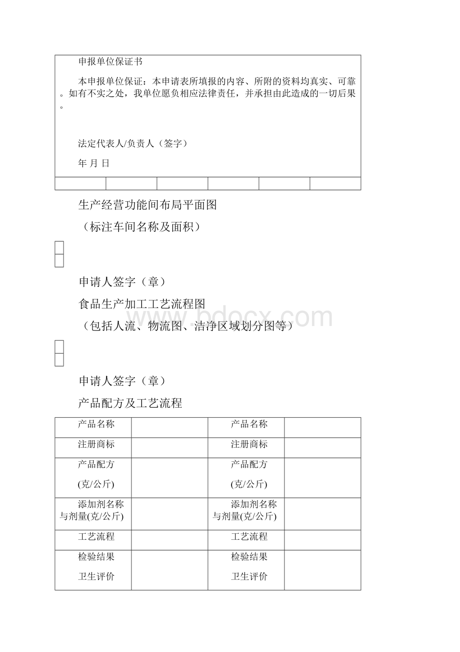 浙江省《食品卫生许可证》申请书.docx_第3页