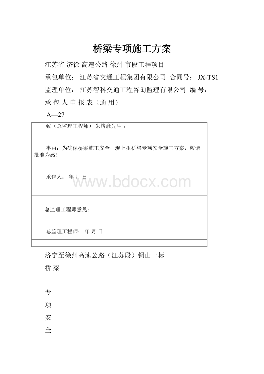 桥梁专项施工方案.docx