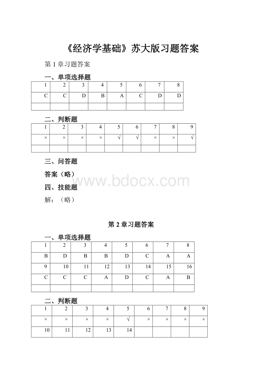 《经济学基础》苏大版习题答案.docx_第1页