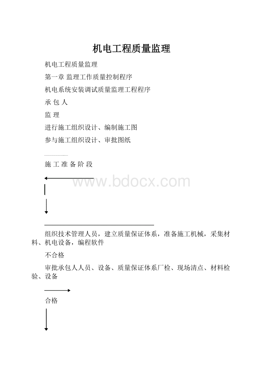 机电工程质量监理.docx