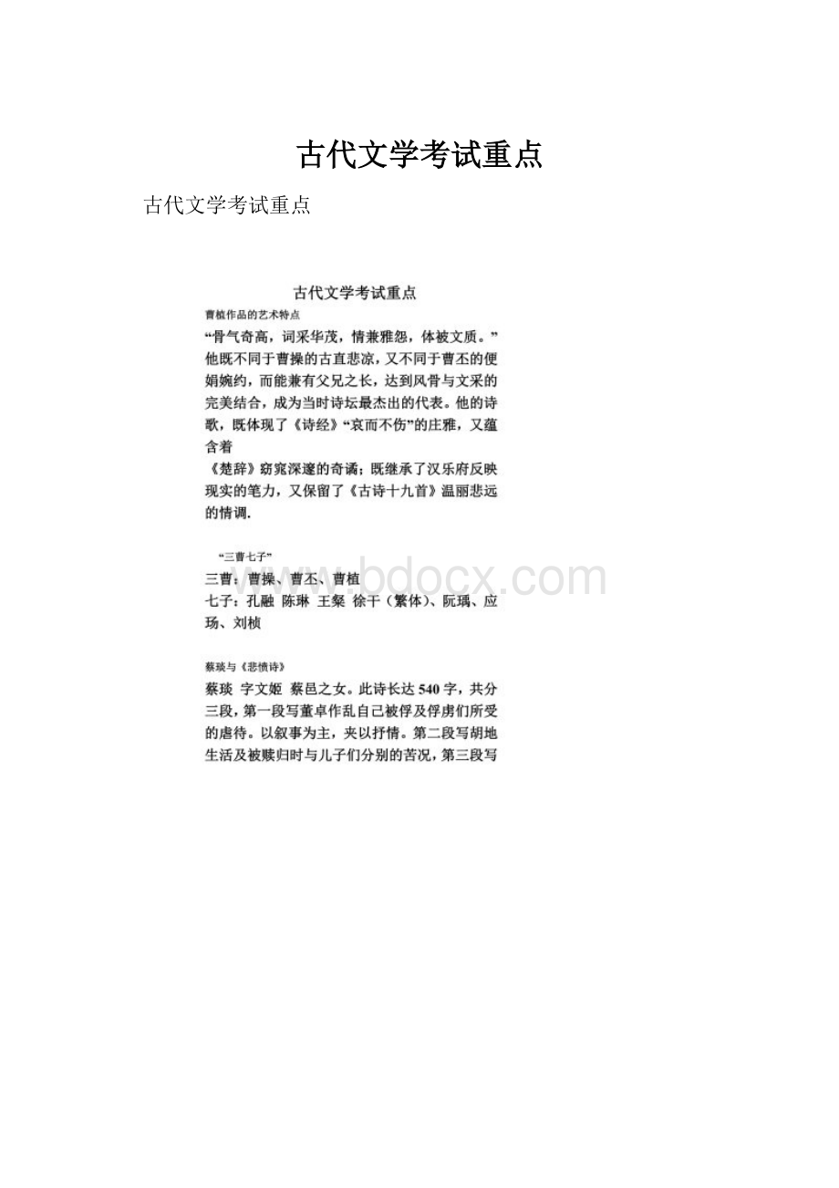 古代文学考试重点.docx_第1页